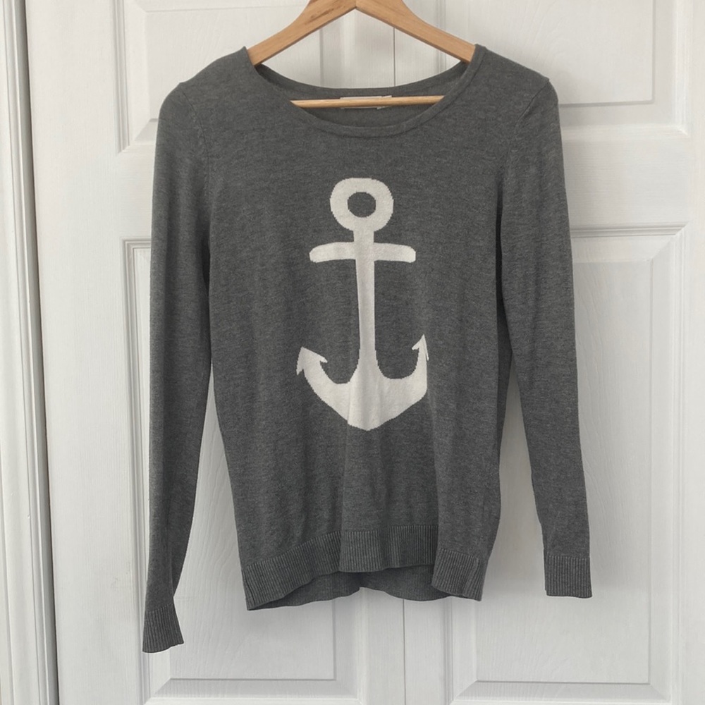 Nautical anchor sweater